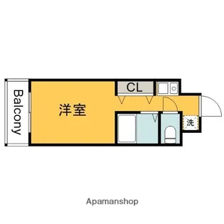 ウィンディア海老園【214号室】の間取り