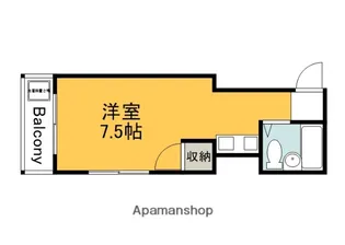 サンズビル(旧 第五友建ビル)【203号室】の間取り