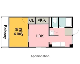 小川コーポ【2階】の間取り