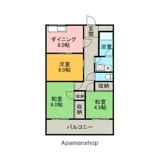 COLORS五日市(旧 平田第1ビル)【2階】の間取り
