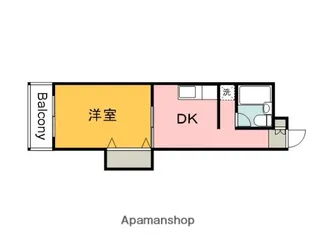 COLORS五日市(旧 平田第1ビル)【1階】の間取り