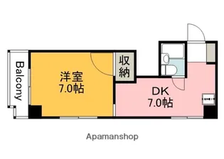 コーポラス・ナガイ【506号室】の間取り