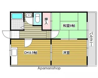 アビタシオン庚午B棟【1階】の間取り