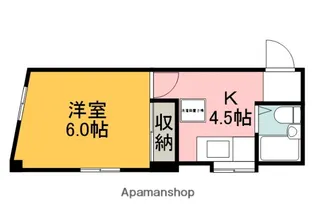 カーサ横川駅前M2(旧 第二井原ビル)【2階】の間取り