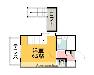 リバーサイド楽々園【204号室】の間取り