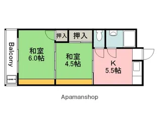 第一住田ビル【102号室】の間取り