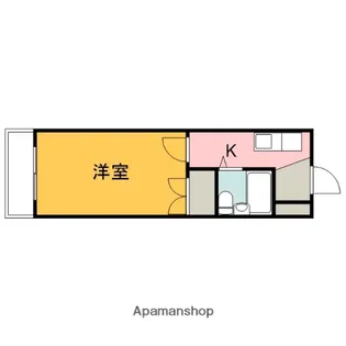 BAUHAUS楠木【406号室】の間取り