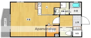 KDXレジデンス舟入幸町(旧レガーロ舟入幸町)【9階】の間取り