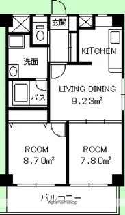 エトゥール古江駅前【207号室】の間取り