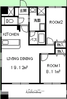 エトゥール古江駅前【11階】の間取り