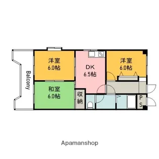 山岡アムールビル【1階】の間取り