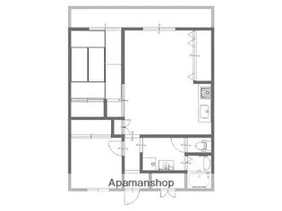 アドワンズ皆賀(旧サンヒル寺尾)【1階】の間取り