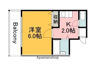 フラットモール【504号室】の間取り