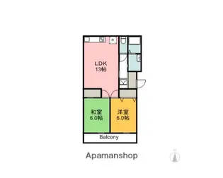ビューパレー・MS【1階】の間取り