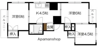 大方マンション【2階】の間取り