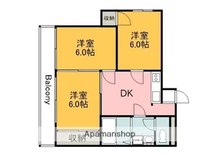 ウィンディア住吉【101号室】の間取り