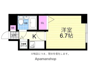 ダイアパレス横川公園【6階】の間取り