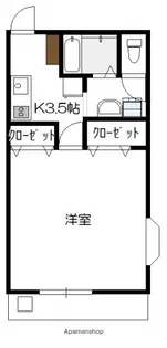 サザン27前川ビル【3階】の間取り