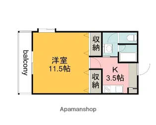 サザン27前川ビル【1階】の間取り