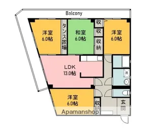 セントラル古江【3階】の間取り