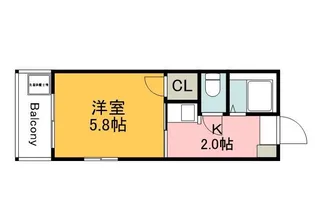 ダイヤレジデンス五日市【103号室】の間取り