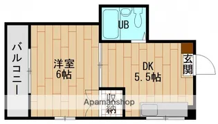 ル・ボヌール己斐【3階】の間取り