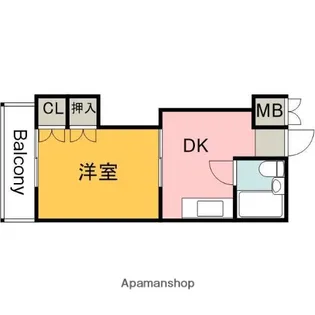 アーバン田部【108号室】の間取り