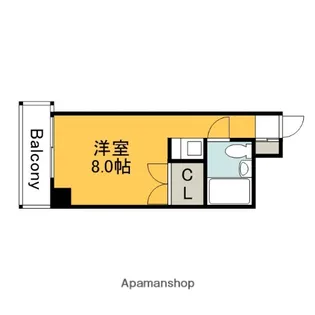 レジデンス十日市【5階】の間取り