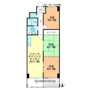 コーポマルゼン【3階】の間取り