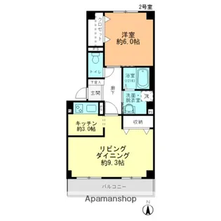 フォブール五日市駅前【3階】の間取り