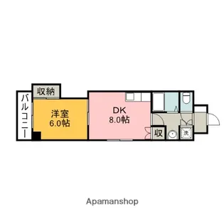 メゾンド佐伯【2階】の間取り