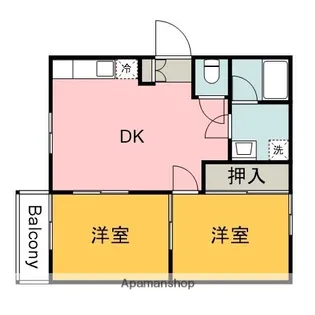 メルバ【102号室】の間取り