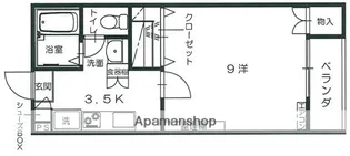 ベルビュー松井B【2階】の間取り