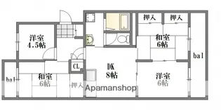 ピアパレス高須【3階】の間取り