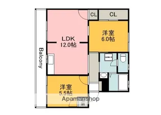田中第二ビル【106号室】の間取り