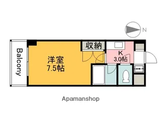 VILLA大芝【706号室】の間取り