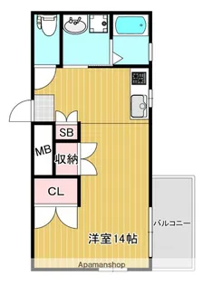 ハレルSA1ビル【603号室】の間取り