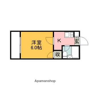 ホワイトパレス長束【3階】の間取り