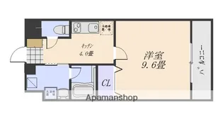 アンフィニ河原町【3階】の間取り