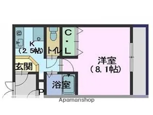 SUN MORITZ【303号室】の間取り