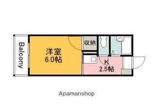 リバーシティ五日市【3階】の間取り