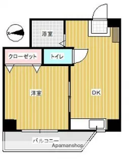 コーポ国泰寺【701号室】の間取り
