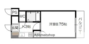ティアラサイワ【2階】の間取り