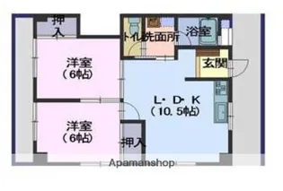 桝井ビル【2階】の間取り