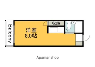 ジャルダン廿日市【201号室】の間取り