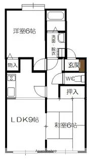 グランボヌールC棟【102号室】の間取り