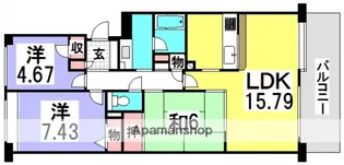 広島県広島市西区井口台2丁目【マンション】の間取り