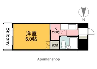 舟入 松尾ビル【4階】の間取り