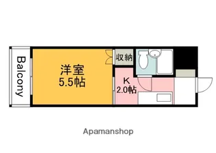 舟入 松尾ビル【5階】の間取り