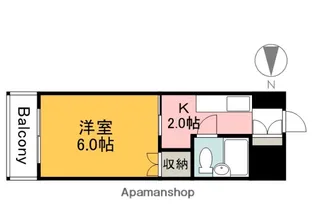 舟入 松尾ビル【303号室】の間取り
